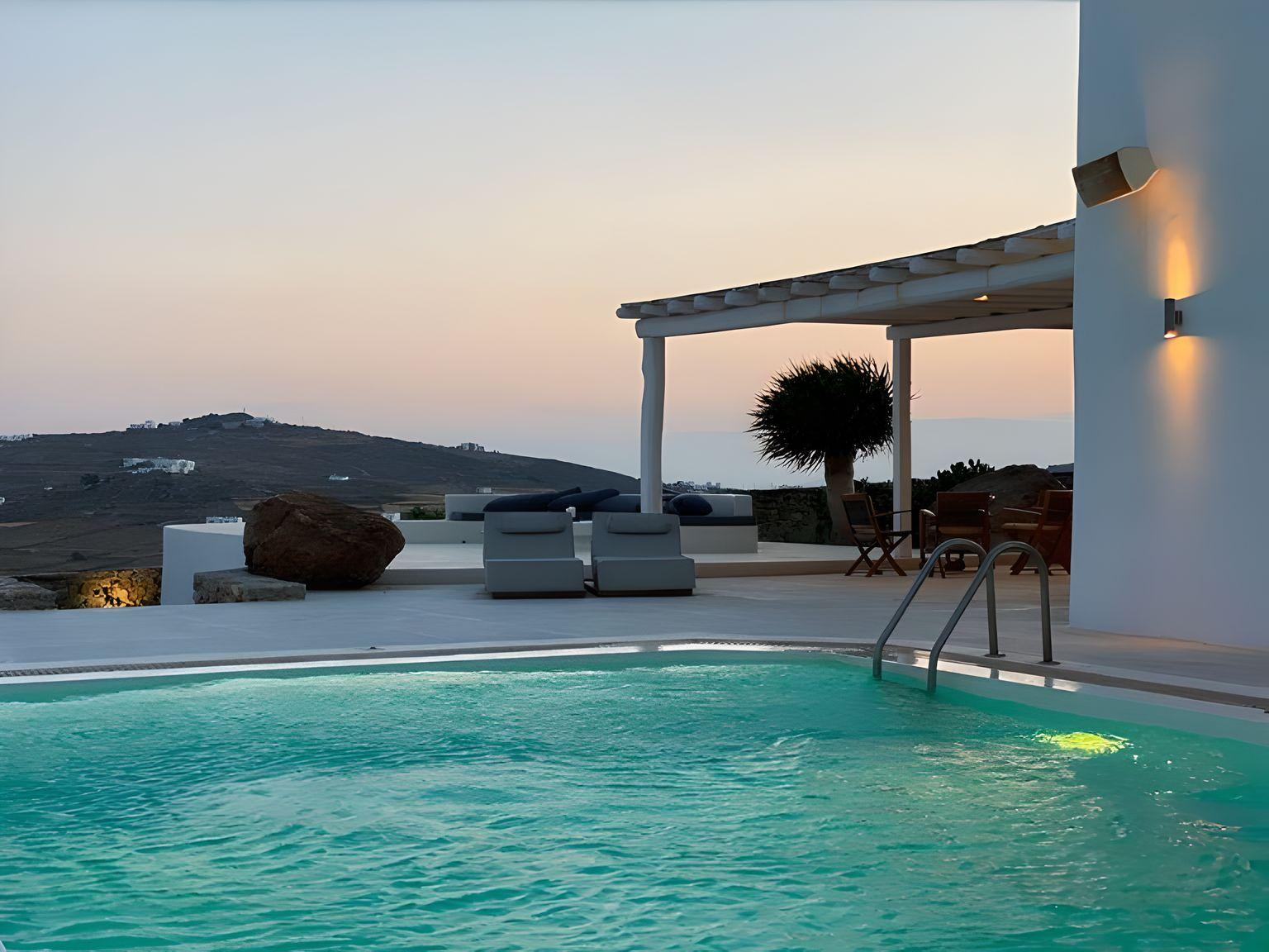 Villa exclusive des Cyclades et terrain à bâtir à Mykonos - la tradition rencontre la modernité